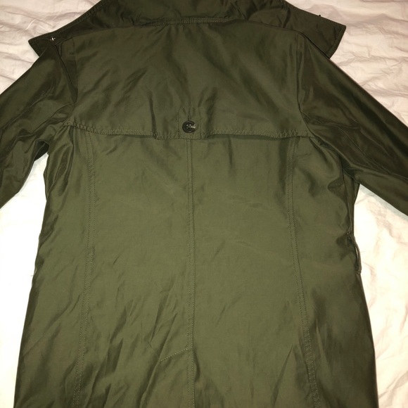 Tommy Dark Green Rain Coat - Picture 5 of 5
